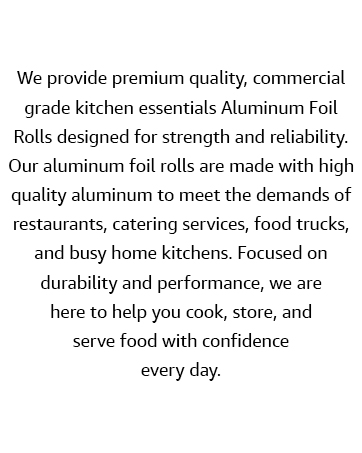 Heavy Duty Silver Aluminum Foil Roll