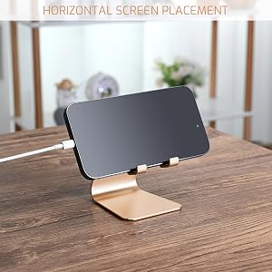 Golden Foldable Aluminum Alloy Cell Phone Holder