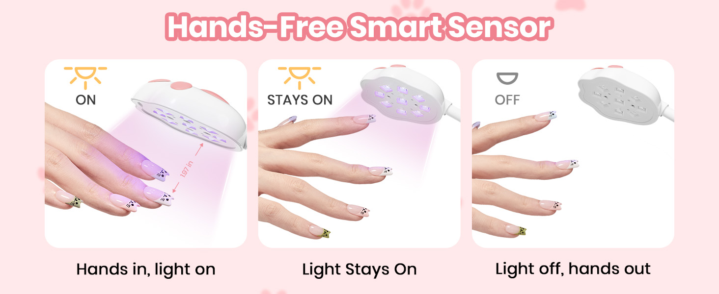 Beetles Gooseneck UV Nail Lamp - Meowgic MilkKitty Mini LED Nail Light