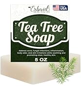 Tea Tree Soap – Natural Defense Tea Tree Oil Soap Bar for Face & Body – Remedy Soap Fights Acne, ...