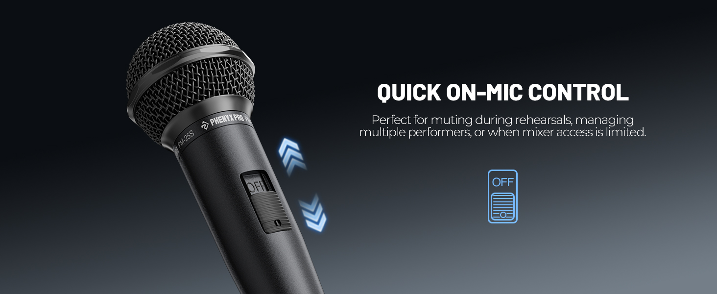 Phenyx Pro Dynamic Vocal Microphone PM-25S