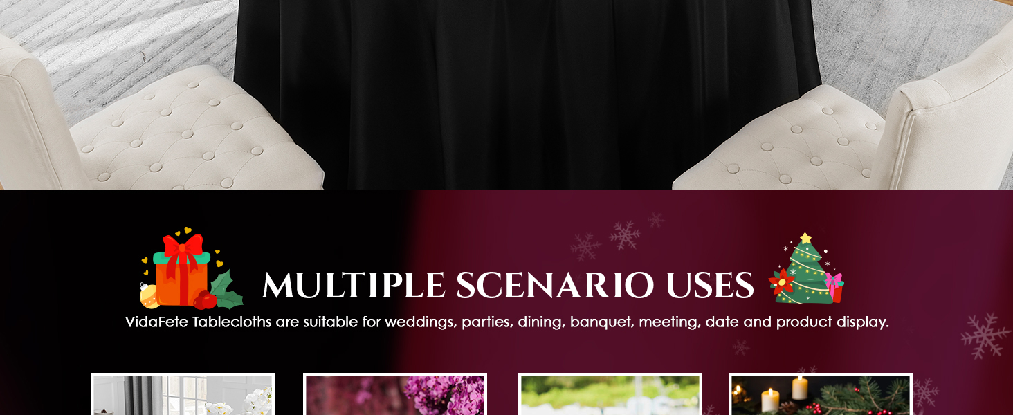 uses of round tablecloth
