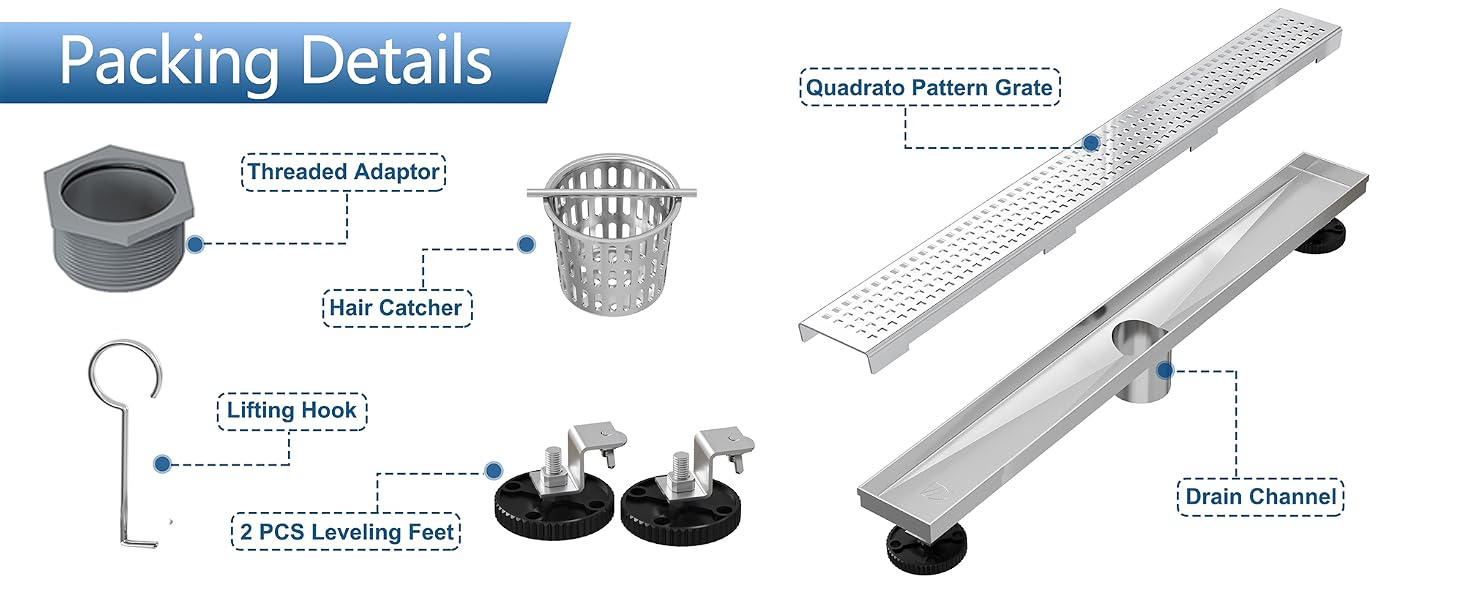 long rectangular cover grate