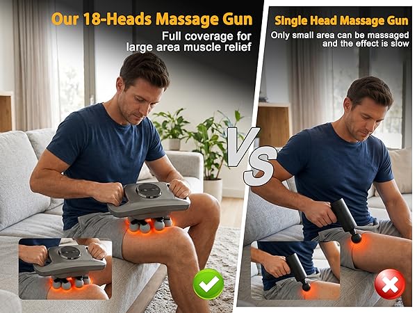18 Head Massager