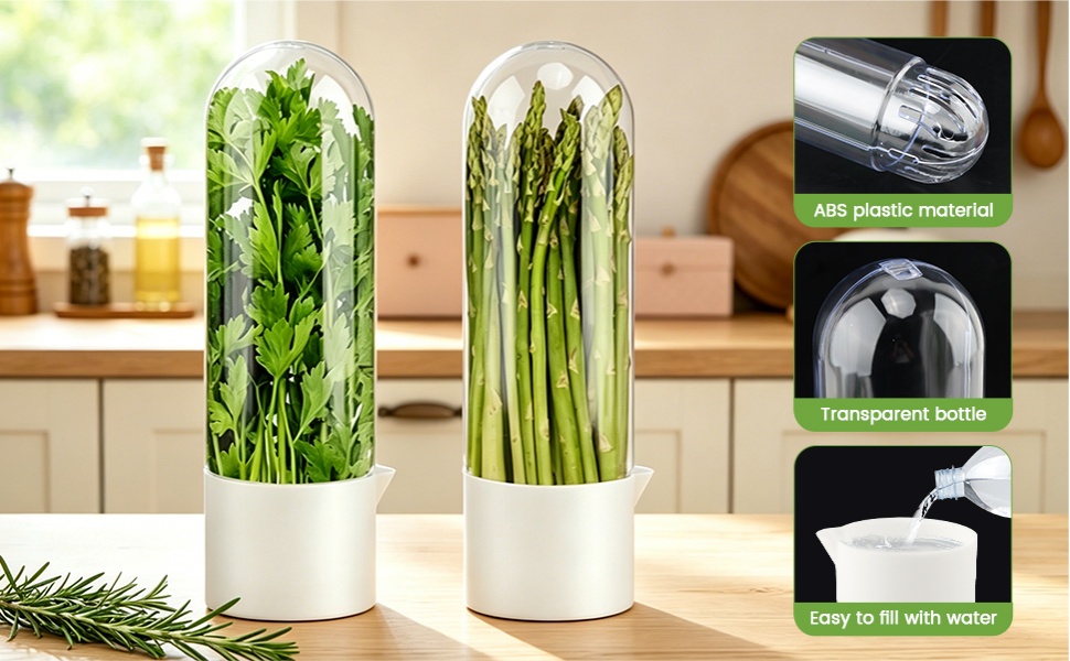 Parsley Mint Leaves Fresh Herb Keeper