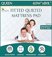 queen quilted mattress pad protector waterproof mattress cover 60x80 hypoallergenic