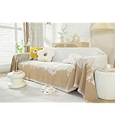 UWWGKK Couch Cover Blanket Reversible for Spring, Chenille Sofa Covers with Tassel,Loveseat Cover...