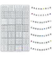 Letter Beads 28 Styles Friendship Bracelets Assorted Alphabet Beads Preppy Beads Jewelry Making K...