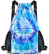 Sylfairy Waterproof Drawstring Backpack Gym String Bag Drawstring Sackpack Sport Cinch Bag For Wo...