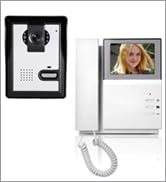 AMOCAM Video Door Phone System, 4.3 Inches Clear LCD Monitor Wired Video Intercom Doorbell Kits, ...