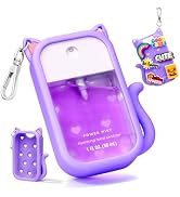 Silicone Case Compatible with Touchland Hand Sanitizer Spray 1 FL OZ/30ML, Portable Cat-Shaped Ca...