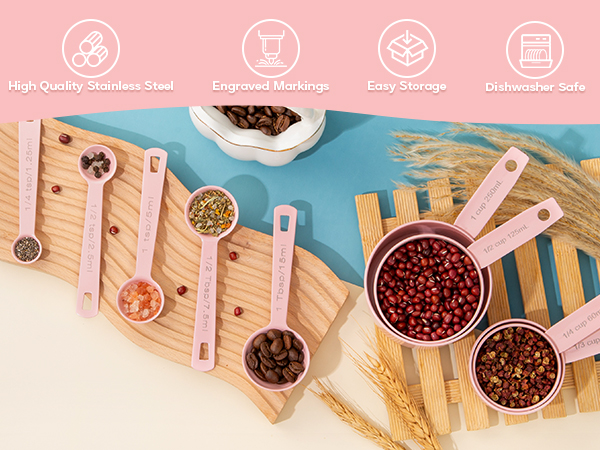 stainless steel measuring cups