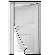 HOMWMPA Magnetic Screen Door Fit Door Size 72 x 80 Inch, Reversible Left and Right Side Opening D...
