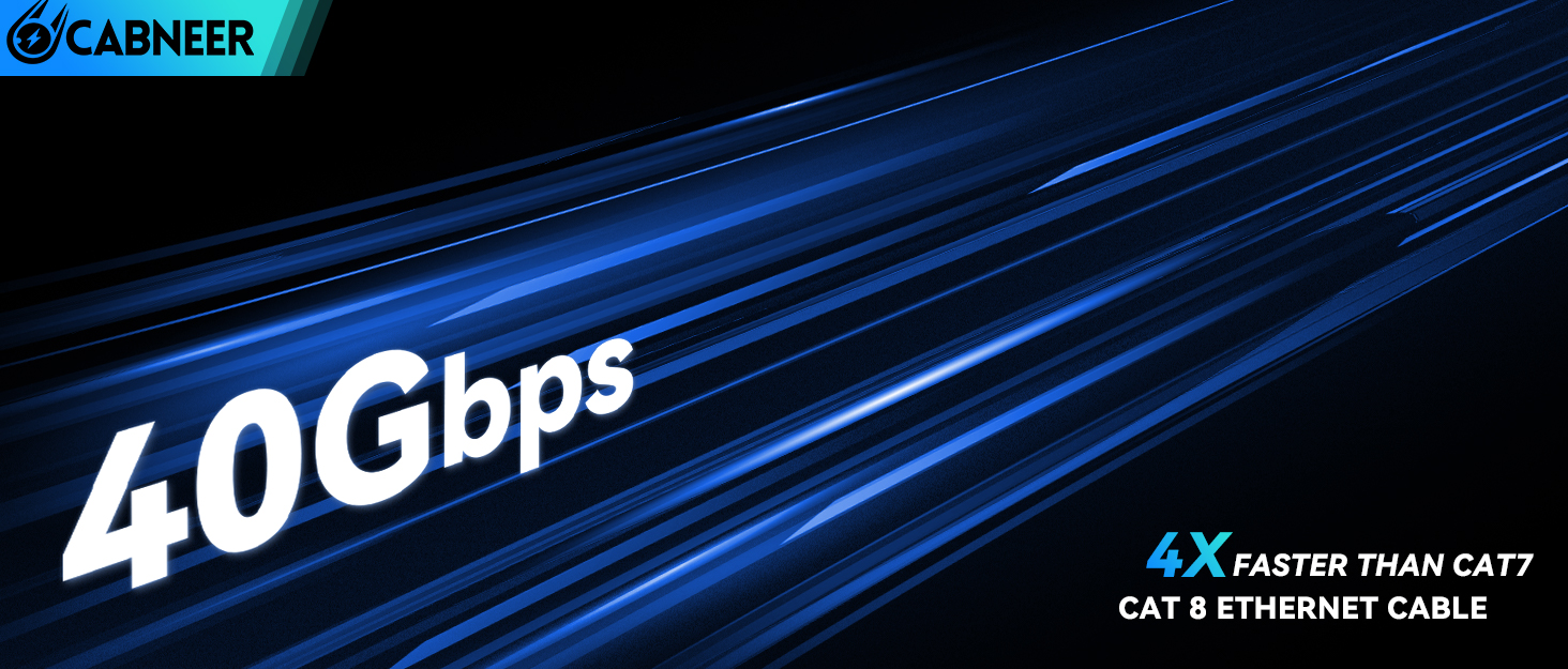 Cat 8 Ethernet Cable,30FT,25FT,50FT,3FT, 4FT, 5FT, 6FT, 7FT, 8FT, 9FT, 10FT,15FT,20FT,internet Lan