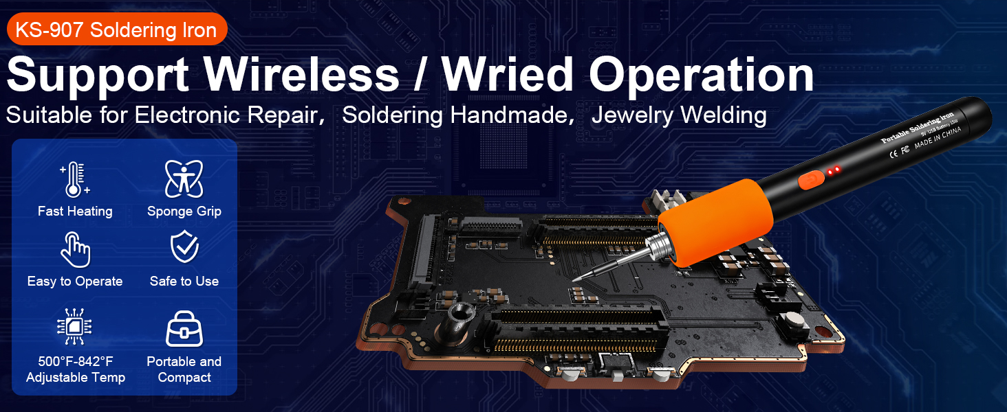 cordless soldering iron