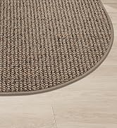 BEQHAUSE Dirt Trapper Door Mat 17" x 30" Half Circle Non Slip Washable Doormats Entrance Rugs Abs...