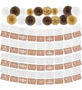8 Pack Papel Picado Banner, Cielito Lindo Party Decorations with Tissue Paper Fan and Flower, 78F...