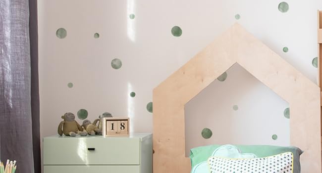 Boho colorful polka dot wall sticker