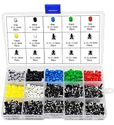 OCR Tactile Push Button Switch ,8 Values 6x6mm Micro Momentary Tact Button Switches with Colorful...