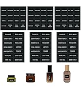 Segbeauty 90pcs Mini Bathroom Labels for Bottles, Small Waterproof Labels for Jars Contanier, Dis...