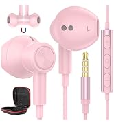 Wired Earbuds with Microphone Noise Cancelling Earphones 3.5mm Headphones HiFi Stereo Clear Call ...