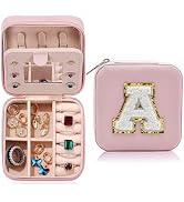MODENGKONGJIAN Travel Jewelry Case for Women Fashion, Ring Necklace Earring Jewelry Holder Organi...