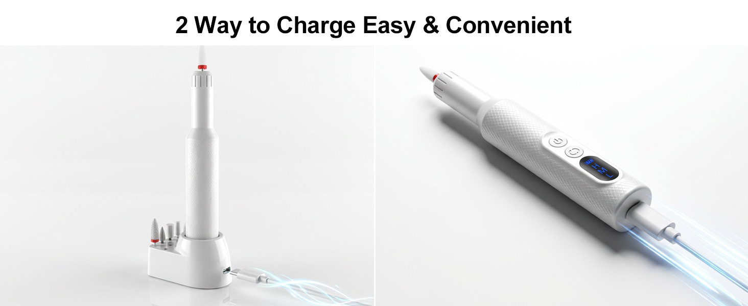 Portable Electric Nail Drill Efile Nail Grinder Tool Gel Polish Remover