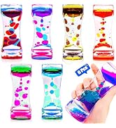 TGIQROVE 6 Pcs Liquid Motion Bubbler Sensory Toys, Liquid Timer AnxietyCalming Toys for Kids Adul...