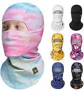SAITAG Kids Balaclava Ski Mask Winter Warm Fleece Full Face Mask for Boys Girls, Cold Weather Gea...
