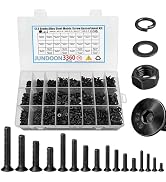 M2-M5 Metric Screws Assortment kit, M2/M3/M4/M5 Screw Kits 12.9 Alloy Steel Hex Socket Head Screw...