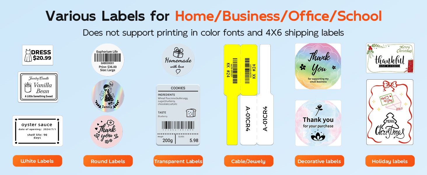 thermal label maker for no ink