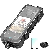HAFOKO Aluminum Alloy Frame Cage + Lens Cap+Screen Protector for Insta 360 X4 Metal Multi-Functio...