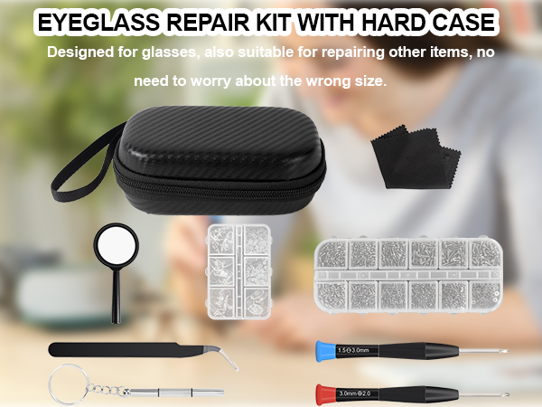Eyeglass Repair Kit with Case