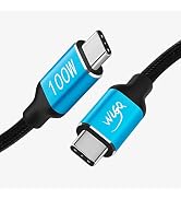 WLGQ USB C Cable PD Fast Charging 100W 3.3FT, Type C Charging Cable Braided Nylon 20V5A