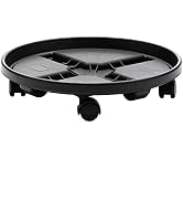 Bloem Round Planter Caddy with Wheels: 16