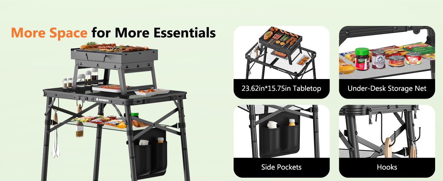 portable grill table, portable camping table