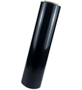 Black Stretch Wrap Film 20" x 820ft 80 Gauge Industrial Strength-1 Pack | Black Stretch Wrap Indu...