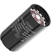 189-227 uf/MFD 330 VAC 50/60 Hz CD60 Round Motor Start Capacitor Replacement Parts, Fit for Centr...