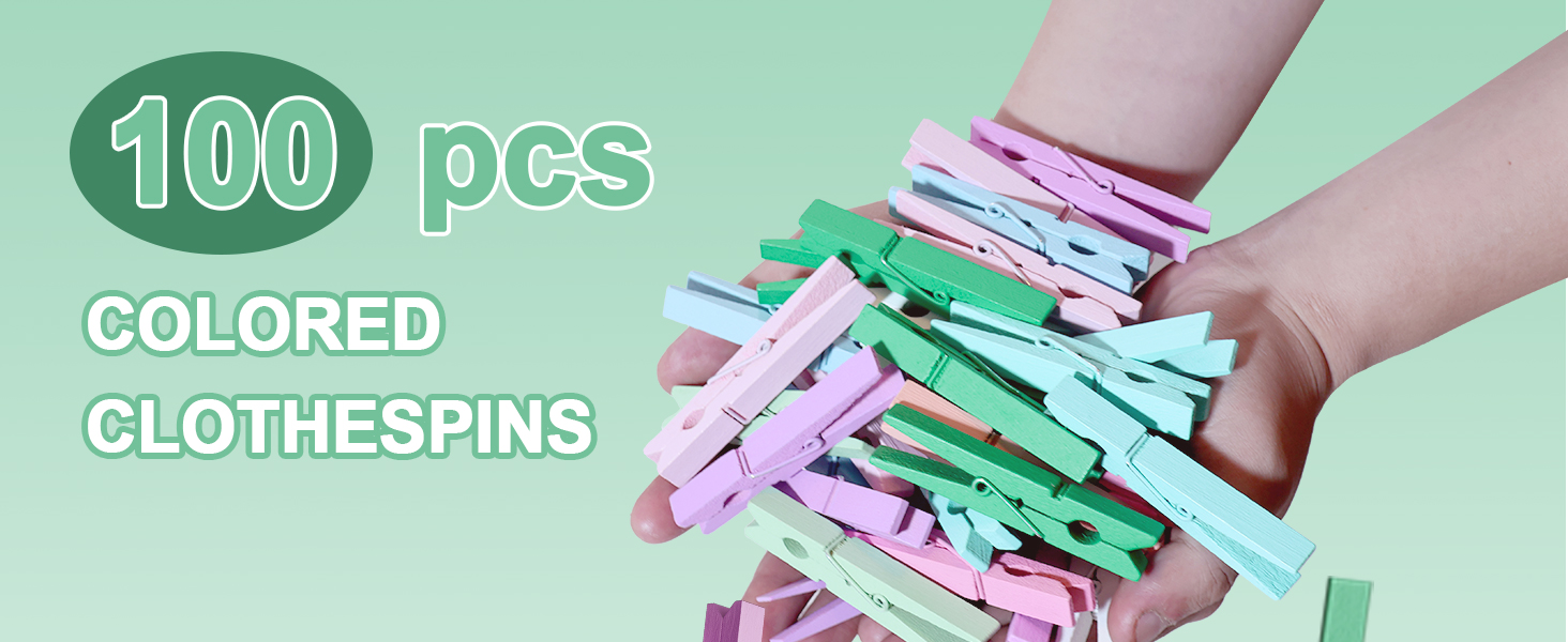 colored clothespins
