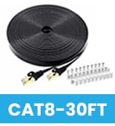 Cat 8 Ethernet Cable 30 FT