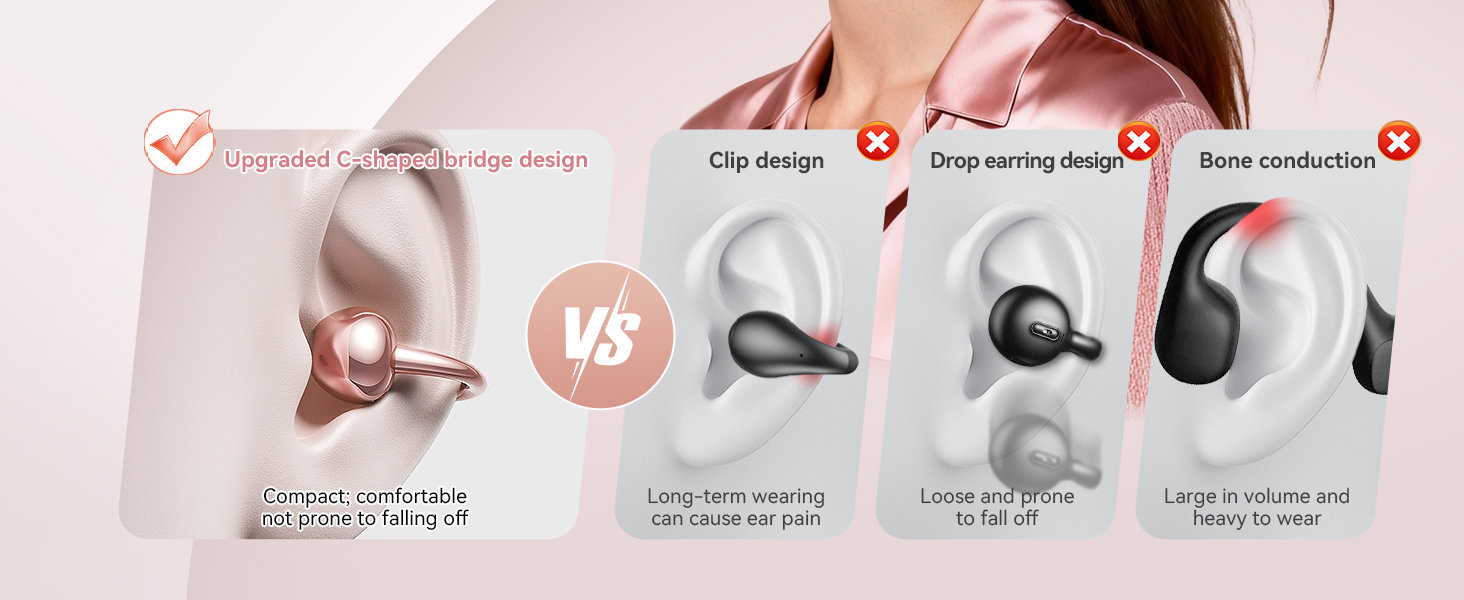 open ear headphones wireless bluetooth