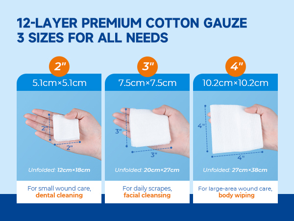 sterile gauze pads
