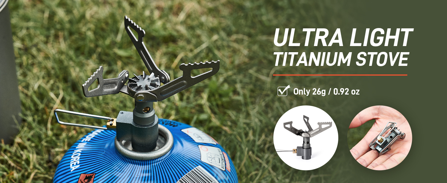 Titanium Pot with Camping Stove