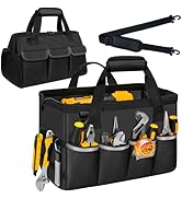 NECKORY Tool Bag, Portable Tool Box Organizer Adjustable Shoulder Strap, Carry Tool Tote Heavy Du...