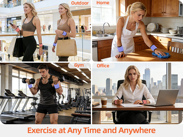 Magnetic wrist & ankle weights