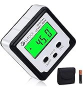 Lytool Digital Angle Finder, Angle Gauge Electronic Level Tool with Bubble Level and Magnetic Bas...