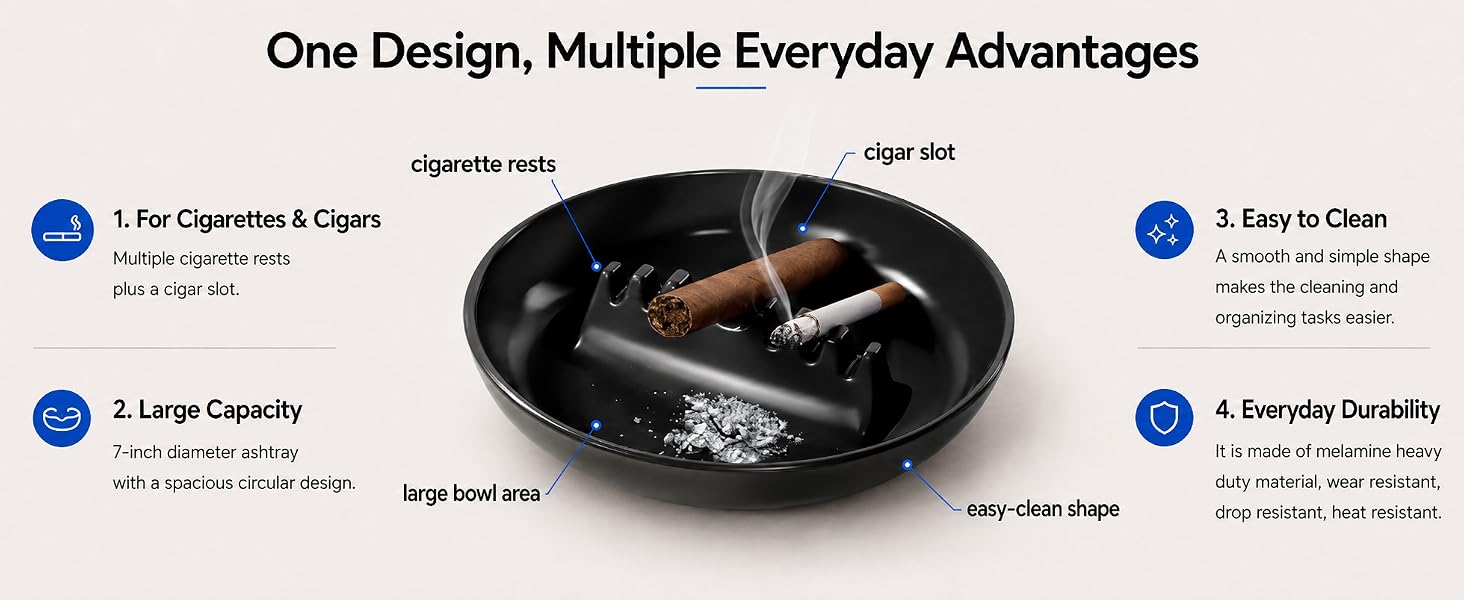 Plastic Ashtrays