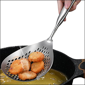 KAYCROWN Stainless Steel Spider Strainer Skimmer Ladle Skimmer Spoon