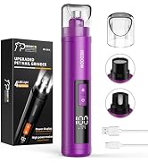 IREDOON Pet Dog Nail Grinder, Professional 3-Speed Mode Electric Rechargeable Pet Nail Trimmer Cl...