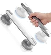 JOTPE Suction Grab Bars for Bathtubs and Showers 2 Pack, Heavy Duty Shower Handle for Seniors, No...